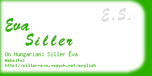 eva siller business card